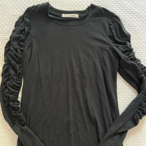 We The Free rouched sleeve top